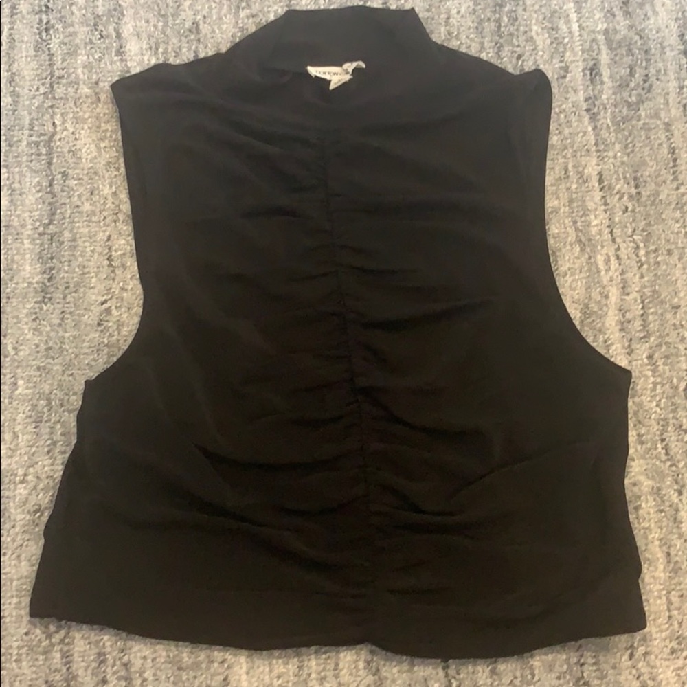 Cotton Candy LA black crop top. gently worn